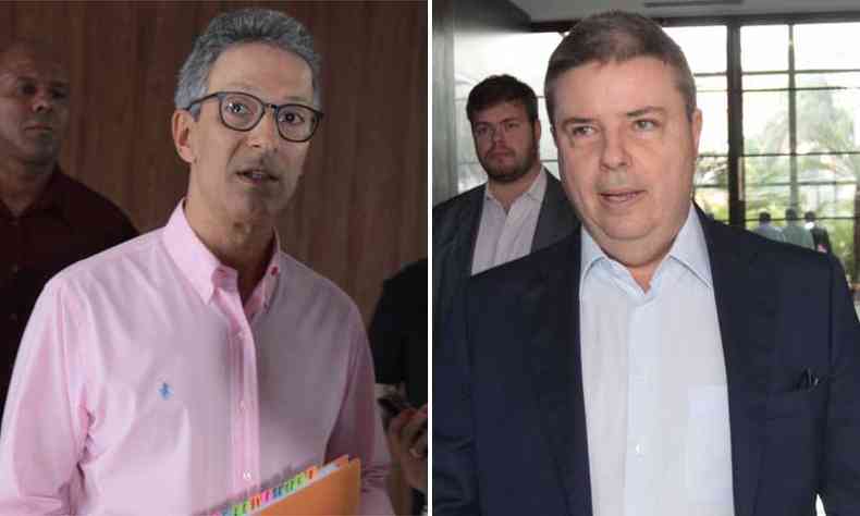 Os candidatos Romeu Zema (Novo) e Antonio Anastasia (PSDB) (foto: Jair Amaral/EM)
