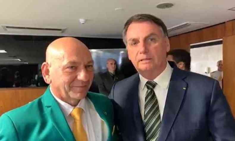 Presidente Jair Bolsonaro (PL) e Luciano Hang