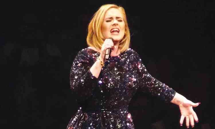 Adele em show nos EUA em 2016