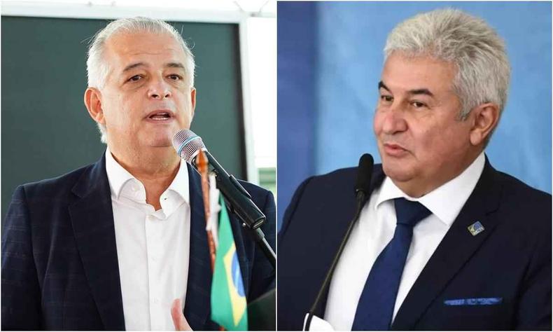 Montagem com Mrcio Frana a esquerda e Marcos Pontes a direita