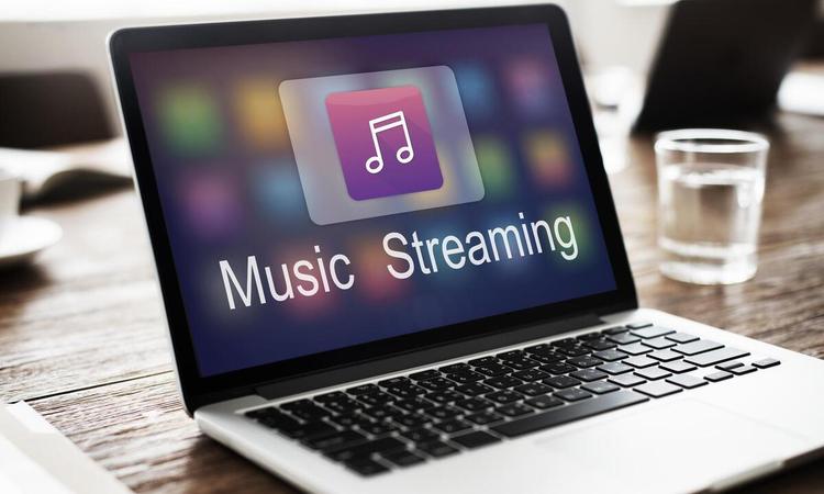 Computador com 'Music Streaming'