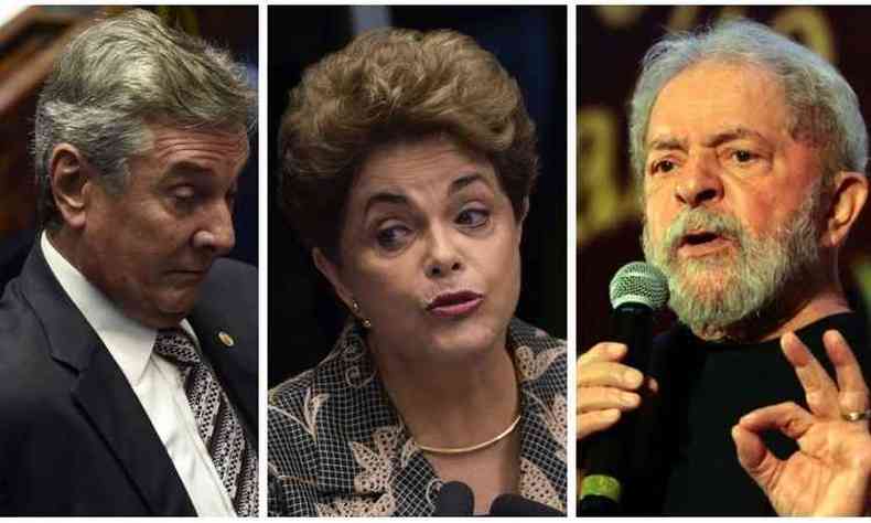 Collor, Dilma e Lula foram condenados por atos no exerccio da presidncia(foto: Montagem com fotos de Ed Alves, Marcelo CAmargo e Ana Rassa / CB/ D.A. Press / Agncia Brasil)