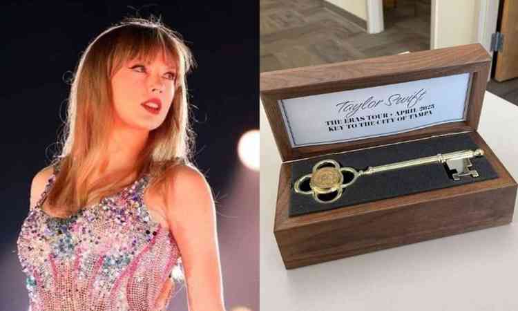 Taylor Swift e chave da cidade de Tampa, na Flrida