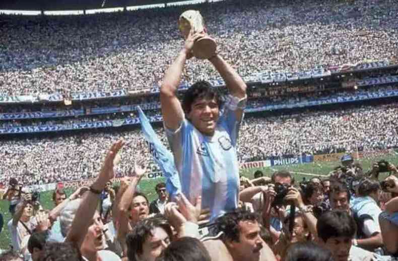 Maradona levou a Argentina ao ttulo mundial em 1986(foto: Divulgao)