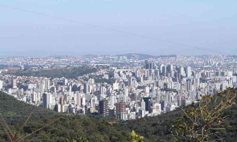 Vista da Serra do Curral, em BH