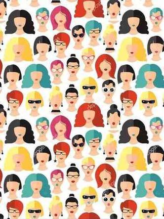 O primeiro aplicativo de relacionamento a utilizar a lógica do GPS, na verdade, foi o Grindr, em 2009, focado no público gay (foto: Depositphotos) ilustração com rostos de várias pessoas