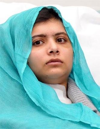 Malala Yousufzai � a mais jovem defensora dos direitos das mulheres � educa��o(foto: AFP PHOTO/Queen Elizabeth Hospital/University Hospitals Birmingham)