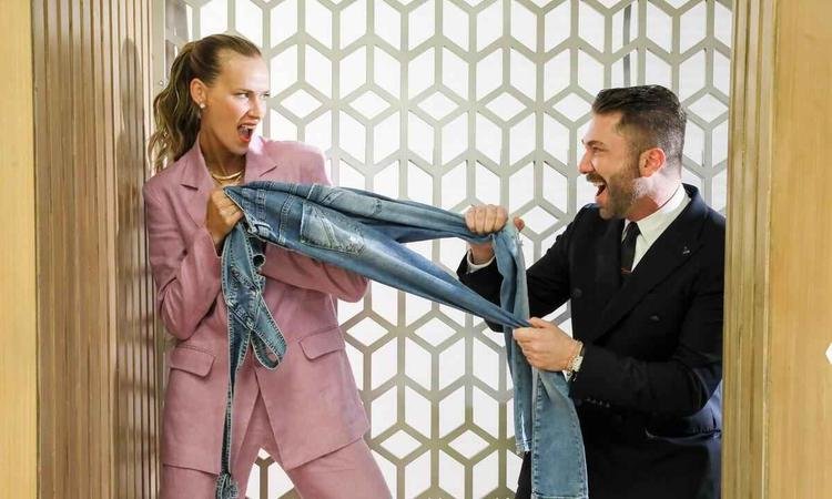 Renata Kuerten e Lucas Anderi no 'Esquadr�o da moda'
