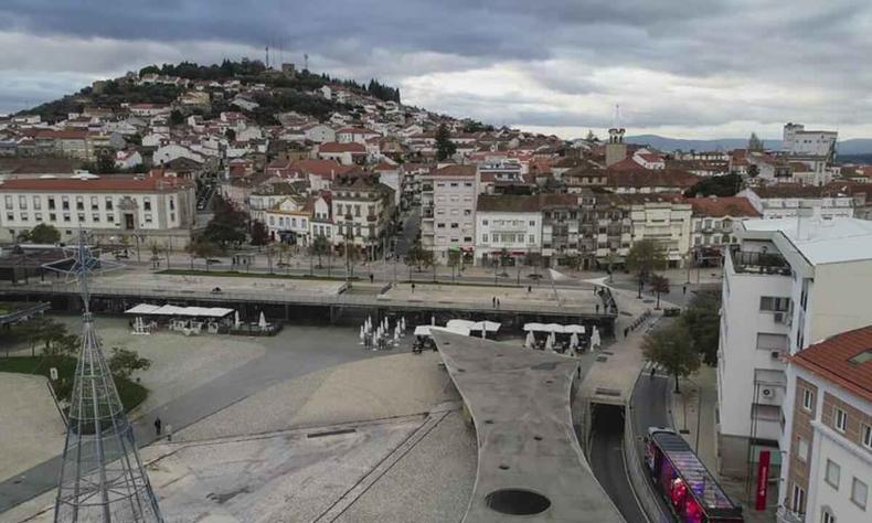 Imagem area de Castelo Branco, em Portugal