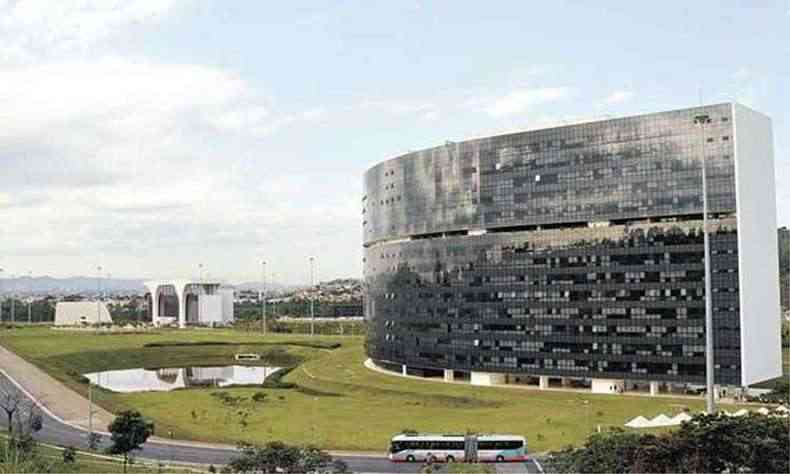 Cidade Administrativa, sede do governo de Minas, em Belo Horizonte
