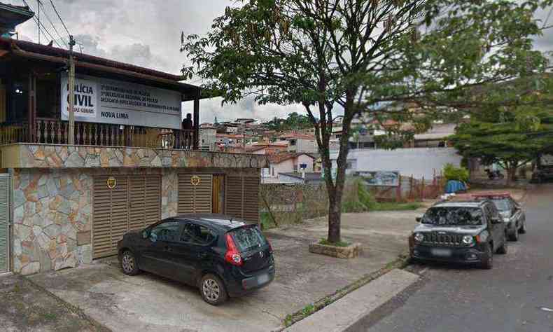 Crime  investigado na Delegacia Especializada de Atendimento  Mulher de Nova Lima(foto: Google Street View/Reproduo)