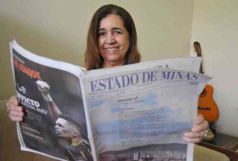A funcionria pblica aposentada Clia Evangelina Gonalves Hilrio diz que o jornal est fluido e com linguagem mais visual
