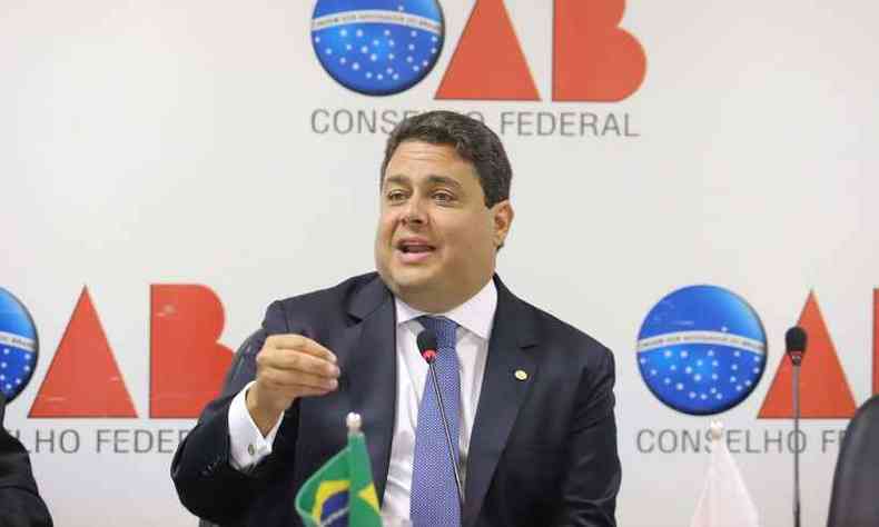 Presidente da OAB, Felipe Santa Cruz rechaou nota do ministro Augusto Heleno(foto: Eugenio Novaes/Divulgao)