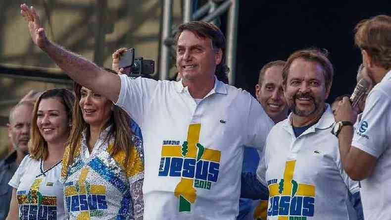 Bolsonaro em evento evanglico