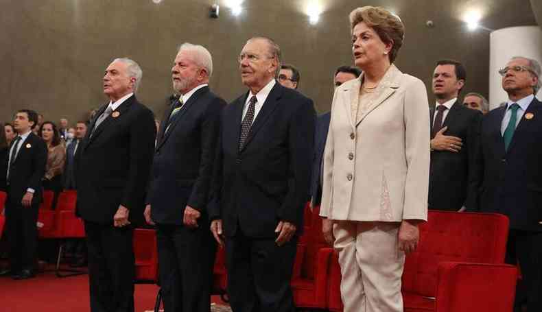 Posse de Alexandre de Moraes no TSE com Temer, Lula, Sarney e Dilma