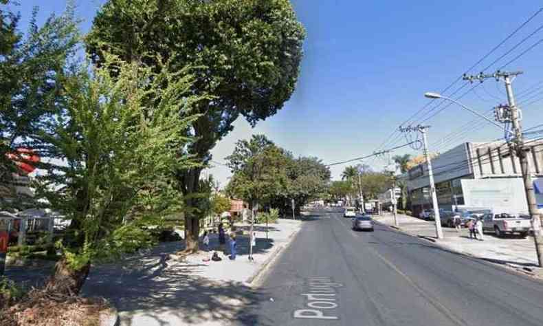 Na foto, Avenida Portugal na Regio da Pampulha(foto: Google Street View/ Reproduo)