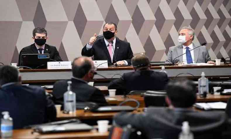 Diretor do FIB Bank, Roberto Pereira Ramos Jnior, ser ouvido na CPI da COVID desta quarta-feira (25/8)(foto: Agncia Senado/Reproduo)