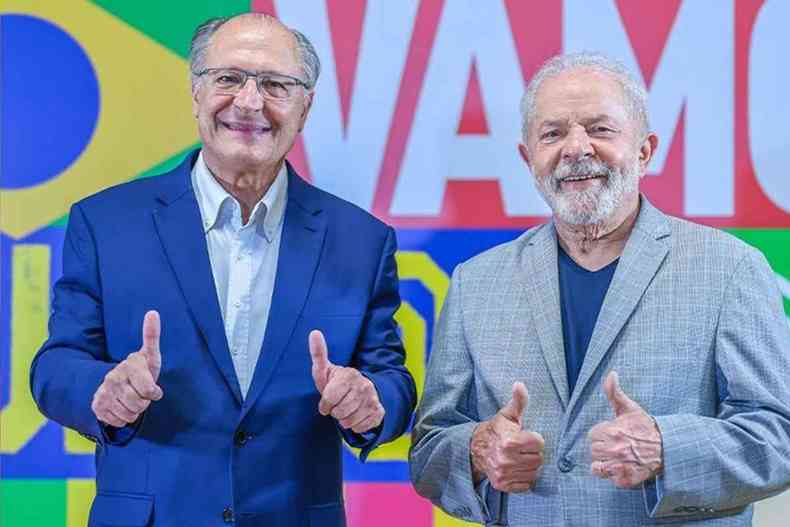 Alckmin e Lula do as mos