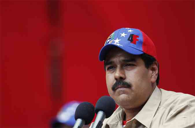 Nicols Maduro falou sobre Chvez em pronunciamento na televiso(foto: Carlos Garcia Rawlins )