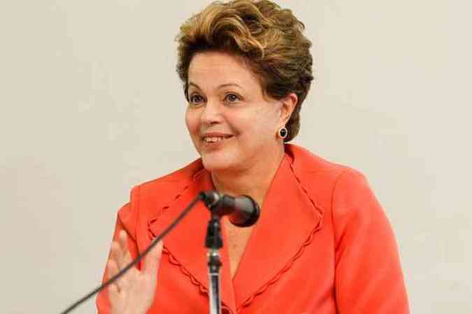  Dilma saiu no meio da reunio em andamento para dar entrevista  imprensa(foto: Roberto Stuckert Filho/PR)