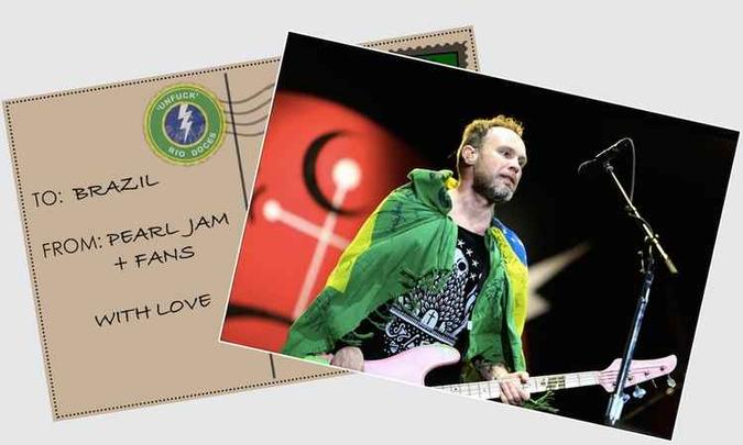 Publicação da banda Pearl Jam indica doação de 100 mil dólares(foto: Twitter/Reprodução) Publicação da banda Pearl Jam indica doação de 100 mil dólares(foto: Twitter/Reprodução)