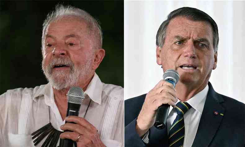 Lula e Bolsonaro lado a lado 