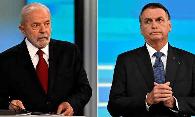 Lula e Bolsonaro no debate
