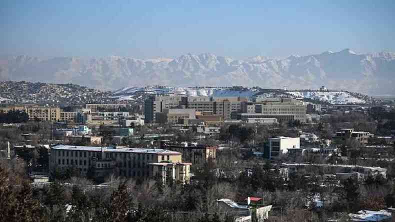 Viso ampla da cidade de Cabul