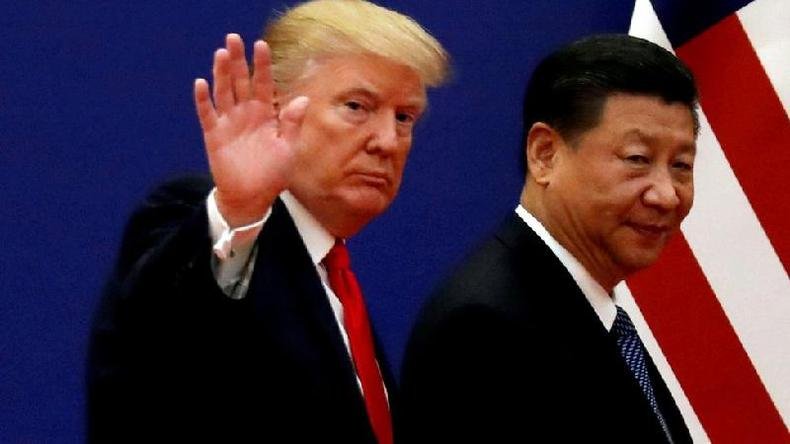 Donald Trump e Xi Jinping, em foto de 2017; EUA e China disputam narrativa sobre origem do coronav�rus.(foto: Reuters)