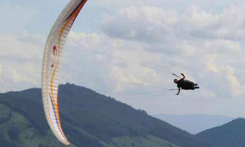 Paraglider no ar