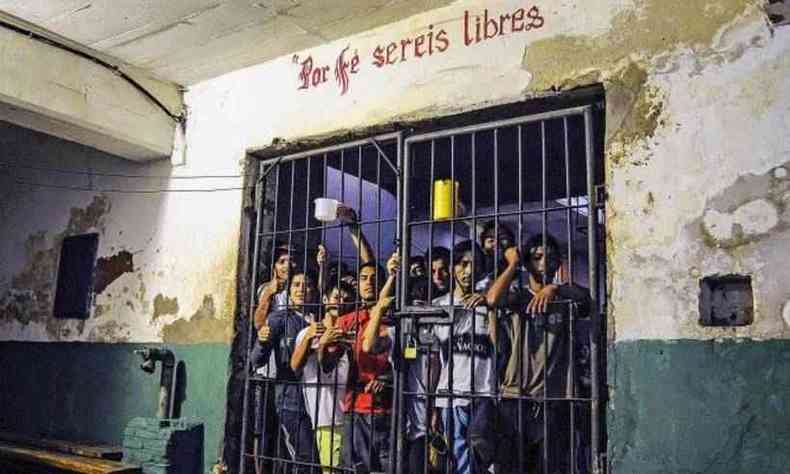 Cadeia em Tacumb(foto: Norberto Duarte/AFP)