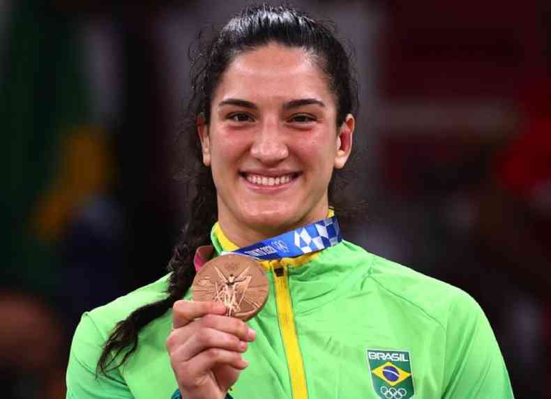 Mayra Aguar ganhou bronze em Tquio 2021, repetindo o que havia feito nas ltimas duas olimpadas(foto: Reuters)