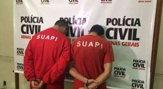 Os dois criminosos j tinham passagens por furto(foto: Polcia Civil/Divulgao)