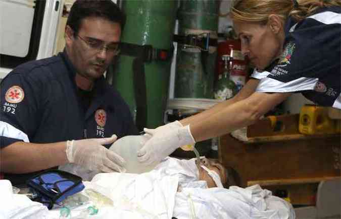Ferida  transferida de hospital em Santa Maria para Porto Alegre(foto: REUTERS/Edison Vara )