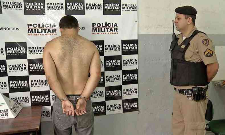 A faca usada no crime foi apreendida. Alisson no tinha passagens policiais(foto: Filiphe Valverde/TV Alterosa)