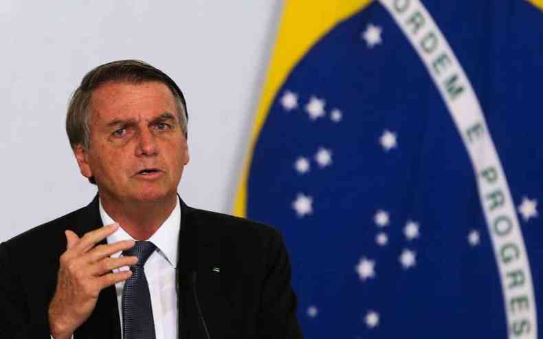 O presidente Jair Bolsonaro participa da solenidade