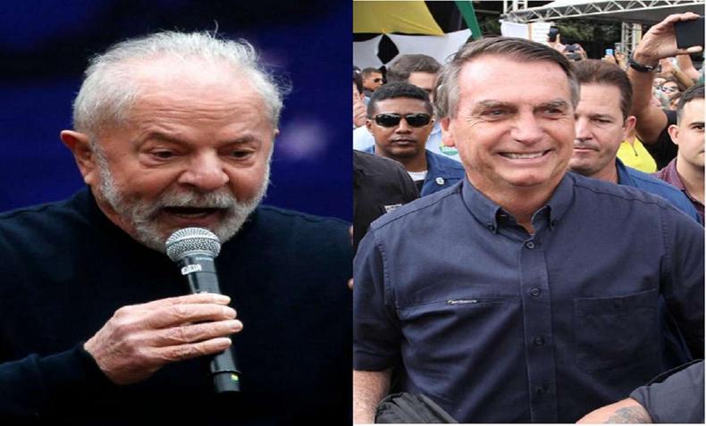 Lula venceria Bolsonaro também num eventual segundo turno(foto: Miguel Schincariol/AFP; Edésio Ferreira/EM/D.A Press) Montagens de Lula e Bolsonaro
