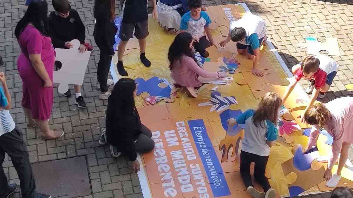 Adesivo Decorativo Quebra Cabeça Para Escola E Espaço Kids em