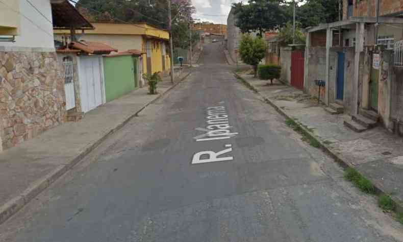 Local exato do crime, segundo a Polícia Militar(foto: Reprodução/Google Street View)