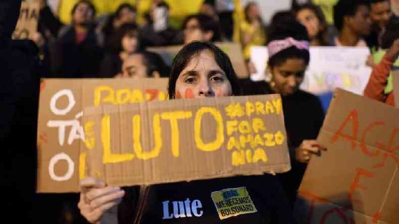 Governo Bolsonaro tem sido alvo de protestos por sua poltica ambiental