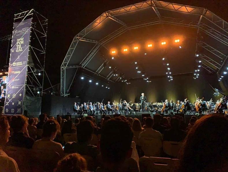Apresentação da Orquestra Filarmônica de Minas Gerais em Lisboa(foto: Isabella Ricci/Arquivo pessoal) Apresentação da Orquestra Filarmônica de Minas Gerais em Lisboa