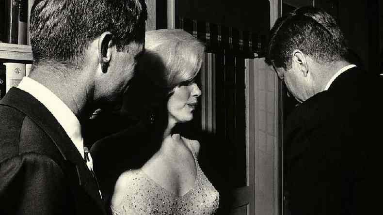 Robert e John Kennedy com Marilyn Monroe