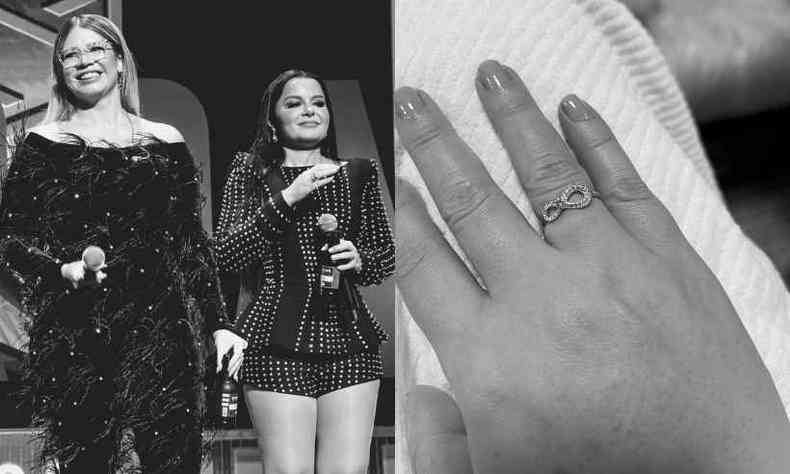Marlia Mendona e Maiara, e o anel que ela ganhou da cantora