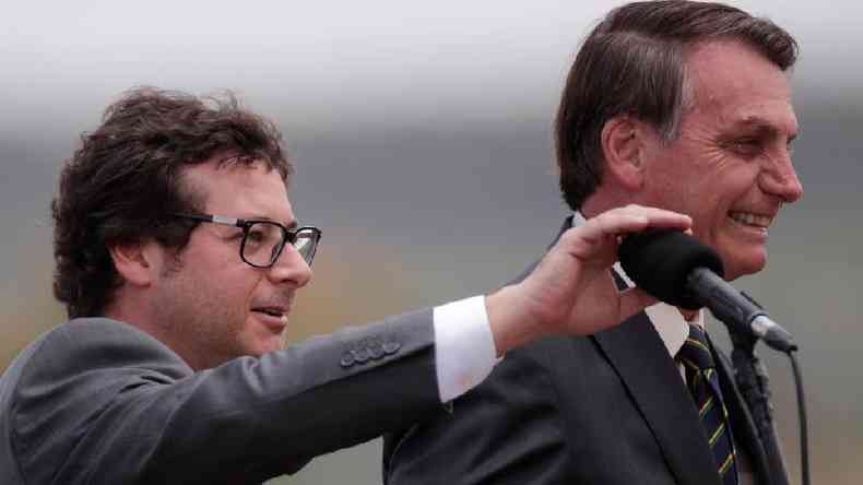 Wajngarten (esq.) era um interlocutor bem prximo a Bolsonaro(foto: Reuters)
