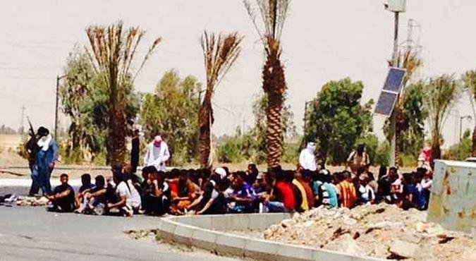 Homens armados rendem batalhão de forças especiais da polícia iraquiana, em Tikrit(foto: REUTERS) Homens armados rendem batalhão de forças especiais da polícia iraquiana, em Tikrit(foto: REUTERS)