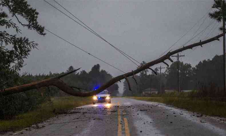 Estragos causados pela passagem do Florence pela Carolina do Sul(foto: AFP)