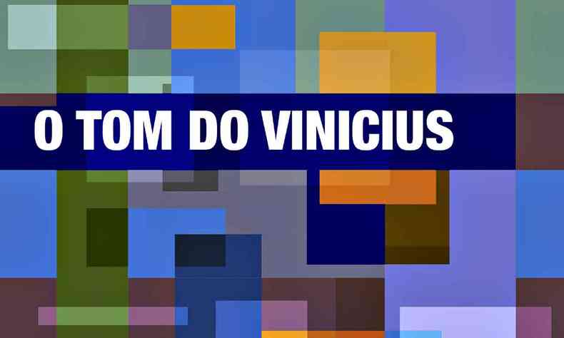 Quadrados coloridos formam a ilustração da capa do disco O Tom do Vinicius 