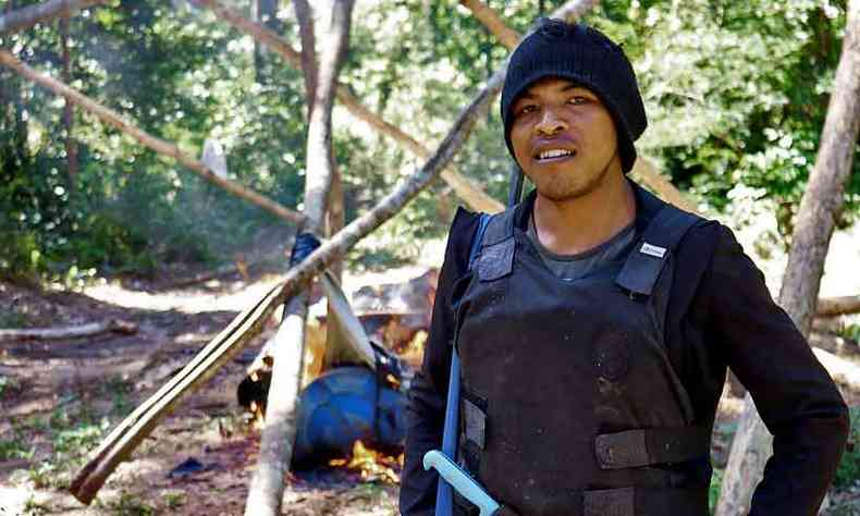 Um dos lderes dos Guardies da Floresta, Paulo Paulino Guajajara foi morto em uma emboscada (foto: SURVAVIAL INTERNATIONAL/Divulgao/AFP)