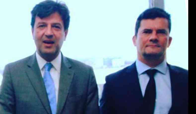 Henrique Mandetta e Srgio Moro deixam Governo de Bolsonaro(foto: Facebook/Reproduo)