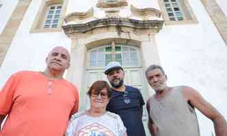 Beto, Helena, Alexandre e Glber em busca de apoio(foto: Leandro Couri/EM/DA Press)